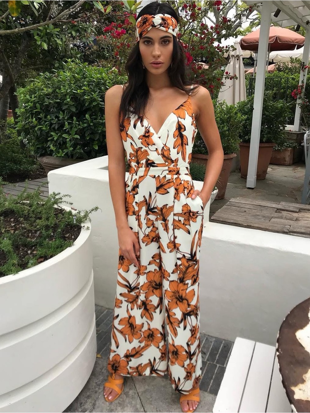 Sheike Retro Blooms Wide Leg Jumpsuit